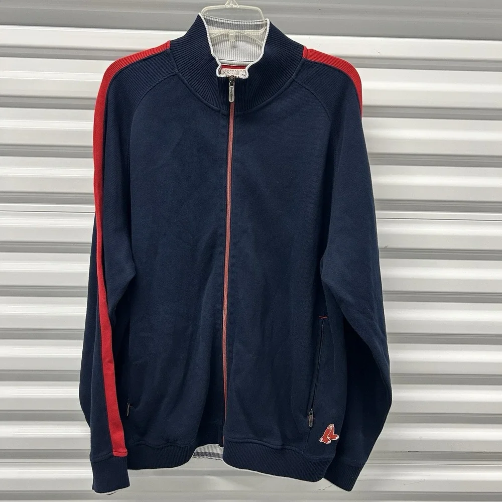 Tommy Bahama Boston Red Sox Full Zip Jacket Fenway 100 Years LARGE BIG TALL